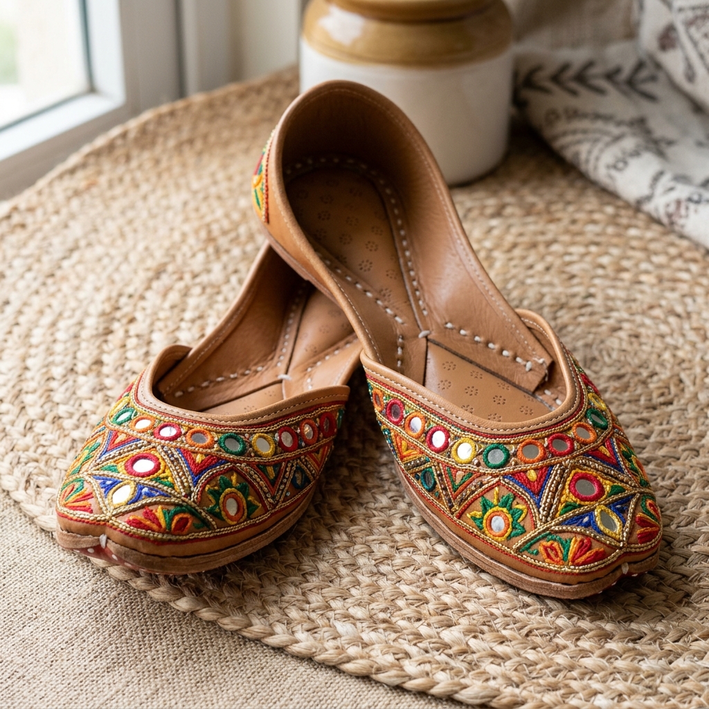 Embroidered Jutti Shoes 9937